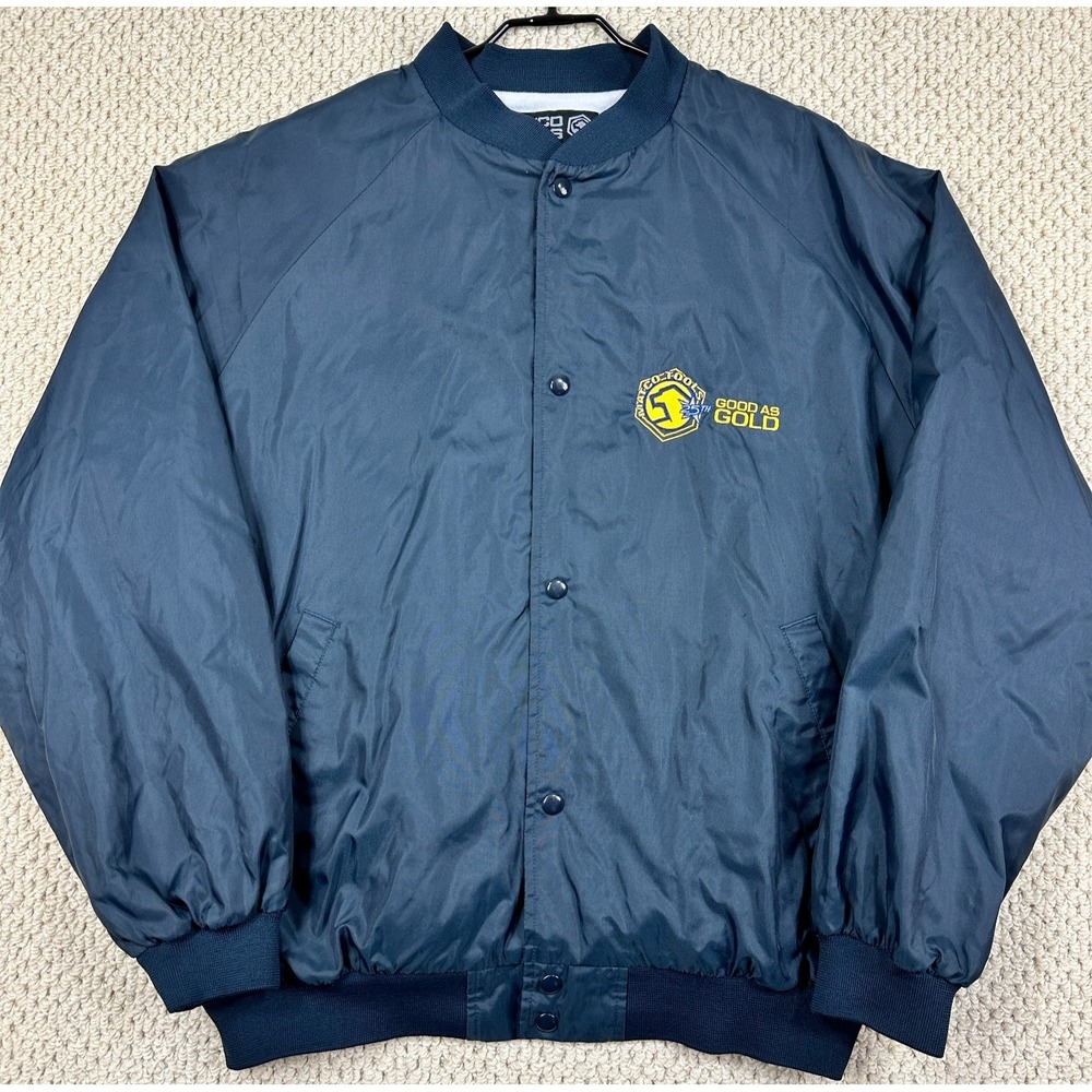 Matco Tools Jacket Mens XL Navy Satin Bomber 25th Anniversary Embroidered Logo